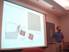 Seminar presenter meets with students during class time